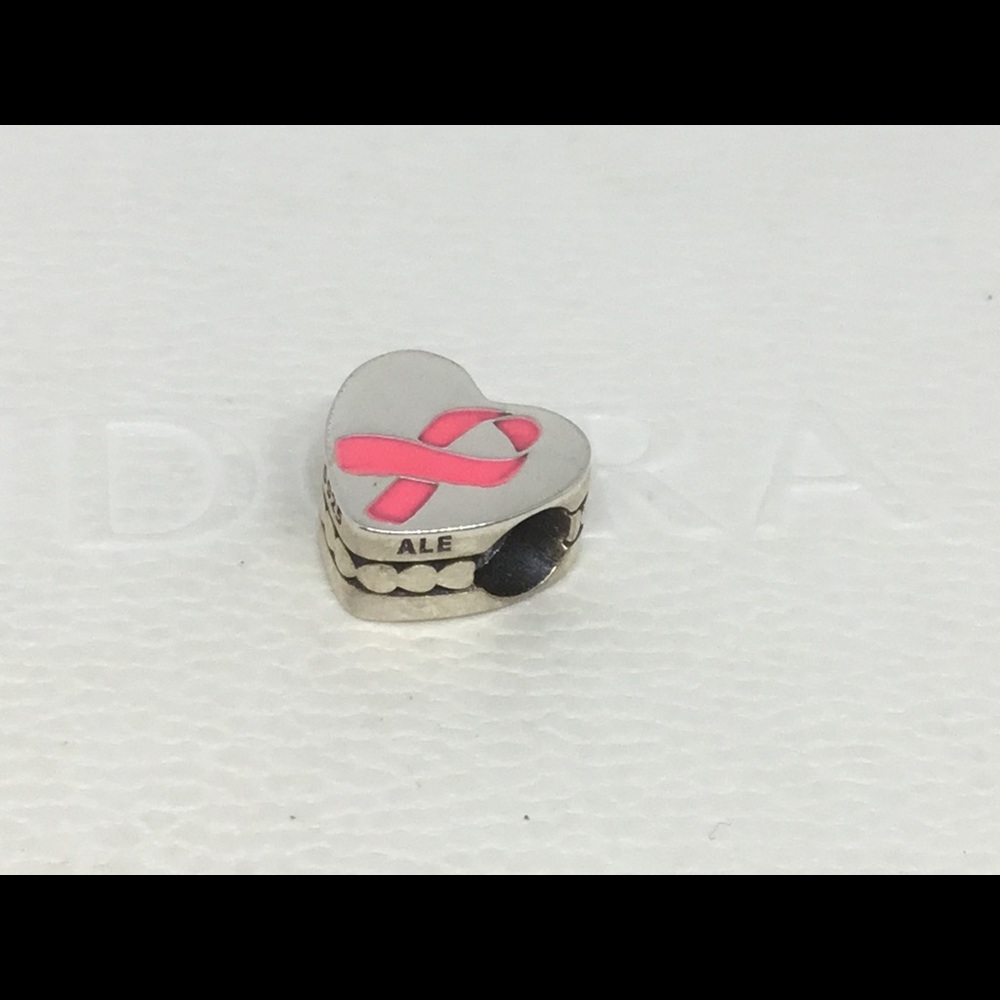 Pandora BC Hope Ribbon Heart